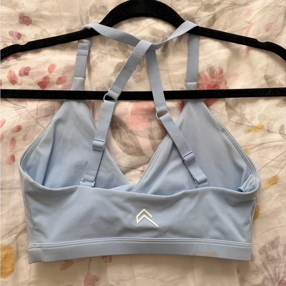 Oner Active Unified Twist Sports Bra in Powdered Blue - Picture 2 of 4